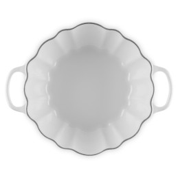 Le Creuset Cocotte Zucca Ghisa Smaltata, 24 cm, Bianca oro