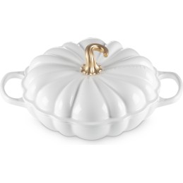 Le Creuset Tegame Zucca Ghisa Smaltata, 28 cm, White Gold
