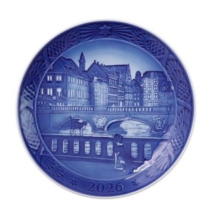 Royal Copenhagen Piatto Natale 2026 "The Marble Bridge" in Porcellana