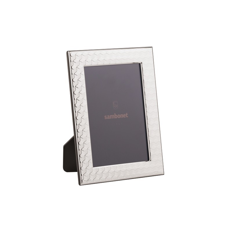Sambonet Cornice Cesello Carrè 10x15 cm Argento Bilaminato