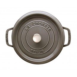 Staub Cocotte Tonda 24 cm Nero