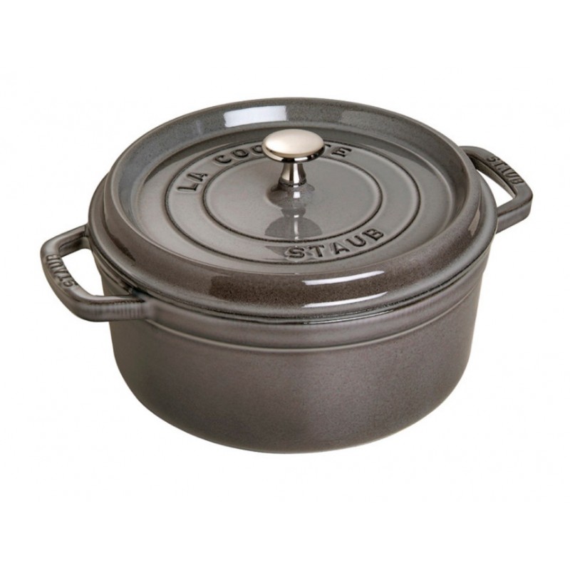 Staub Cocotte Tonda 22 cm Grigio Grafite