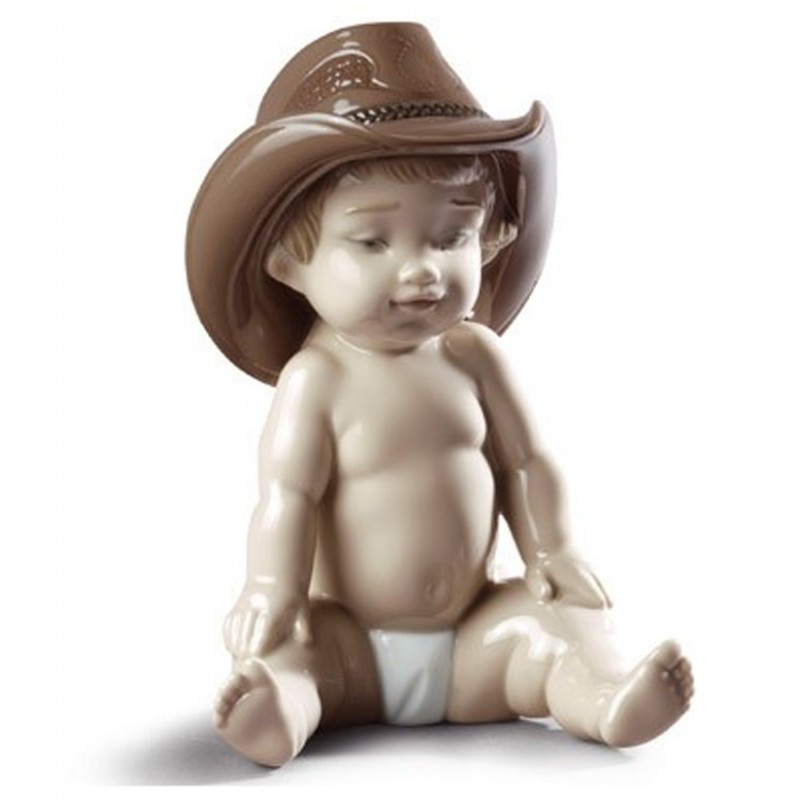 Lladrò Bambino con Cappello di Cowboy-Boy with Cowboy Hat 01009127
