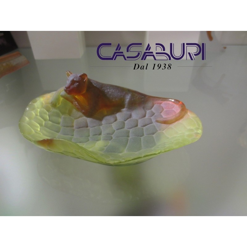 Daum Crystal Coppa Pantera 17 cm 03772