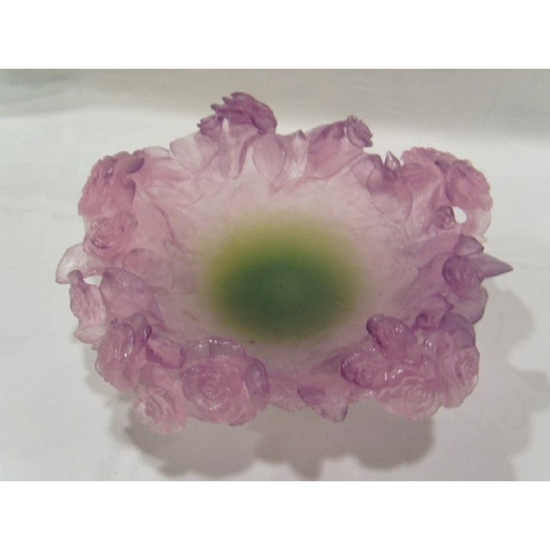 Daum Crystal Roses Coppa su piede 35,3 cm 01612