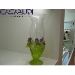 Daum Crystal Iris Vaso in Cristallo 34 cm 03537