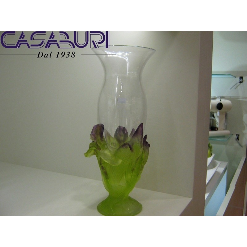 Daum Crystal Iris Vaso in Cristallo 34 cm 03537