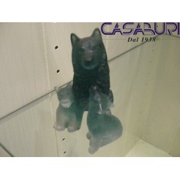 Daum Crystal Cane Husky con Cuccioli  in Cristallo 065030