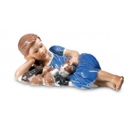 Royal Copenhagen Statuina Bimba con Gattini 1249364