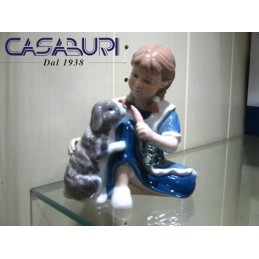 Royal Copenhagen Statuina Bimba con Coniglio 1249363