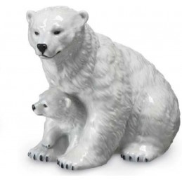 Royal Copenhagen Statuina Orso con Cucciolo 1249353