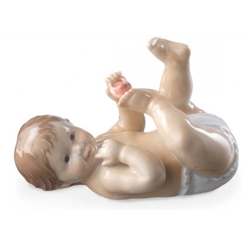 Royal Copenhagen Statuina Neonata con Ciuccio 1249244