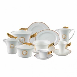 Versace Medaillon Meandre D'Or Tazza Caffè Espresso con Piattino