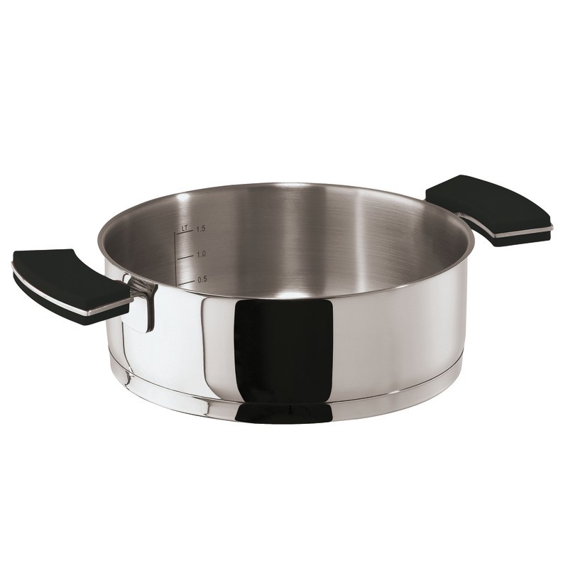 Sambonet 12'O'Clock Grey Casseruola bassa 28 cm con coperchio