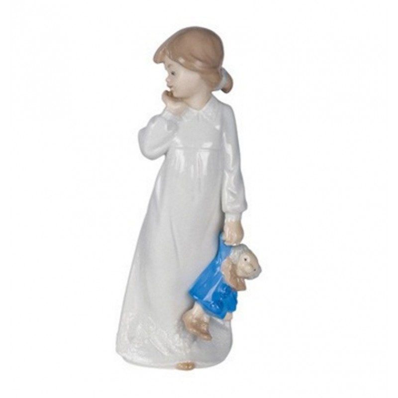 Nao Statuina Bambina con Bambola-My Rag Doll 02001108