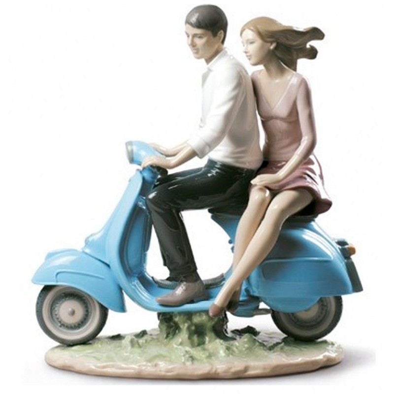 Lladrò Statua A Spasso con Te-Riding with You 01009231
