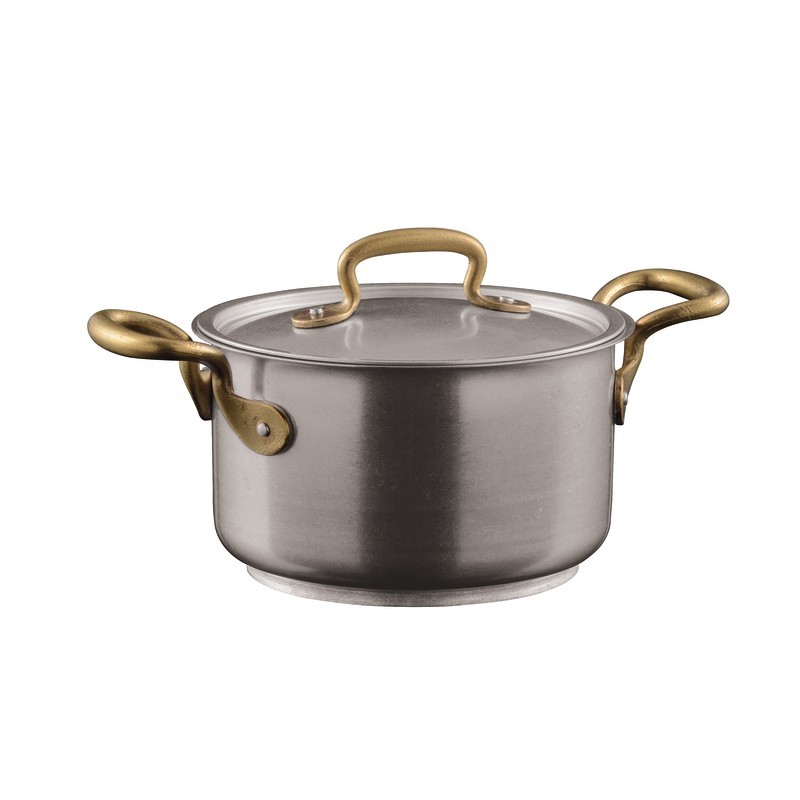 Sambonet 1965 Vintage Casseruola alta 16 cm con coperchio