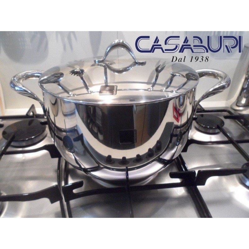 Sambonet Kikka Casseruola alta 24 cm con coperchio