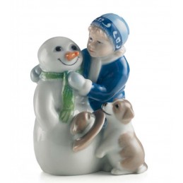 Royal Copenhagen Elsa con Pupazzo di Neve 5021006