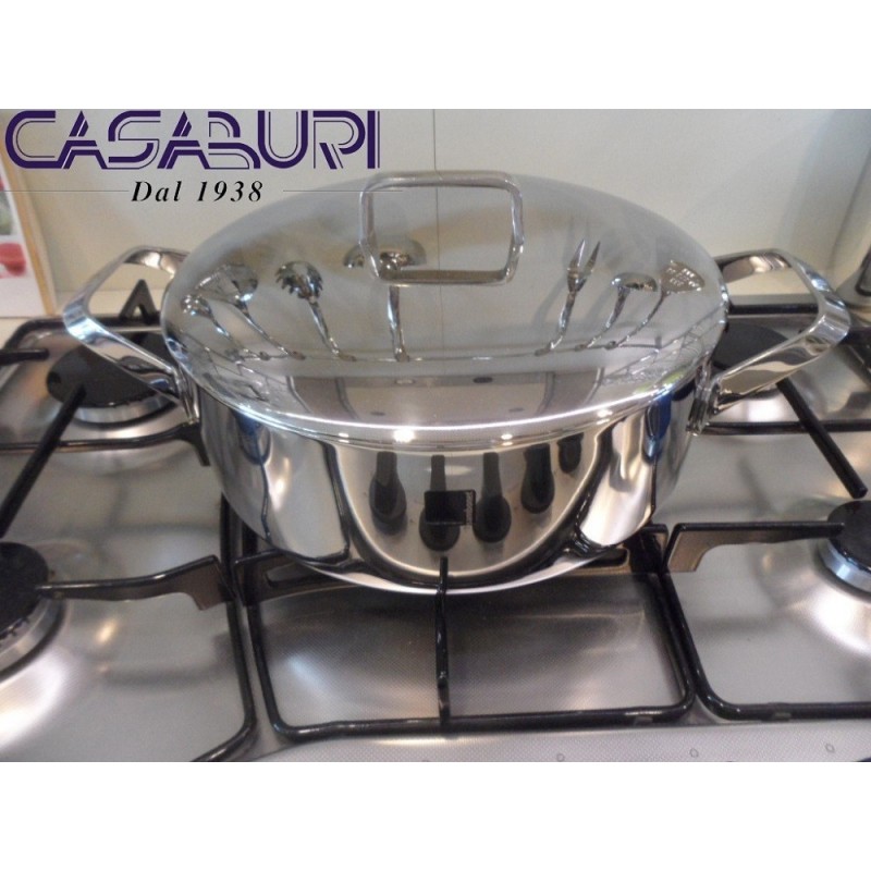 Sambonet Menu Casseruola bassa 24 cm con coperchio
