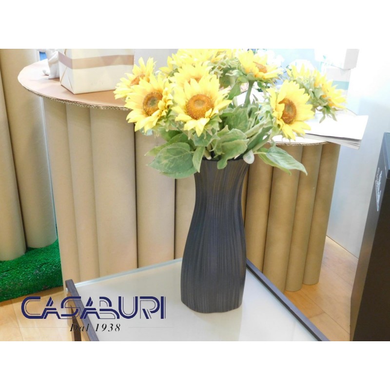 Rosenthal Vaso Plisse Nero 38 cm