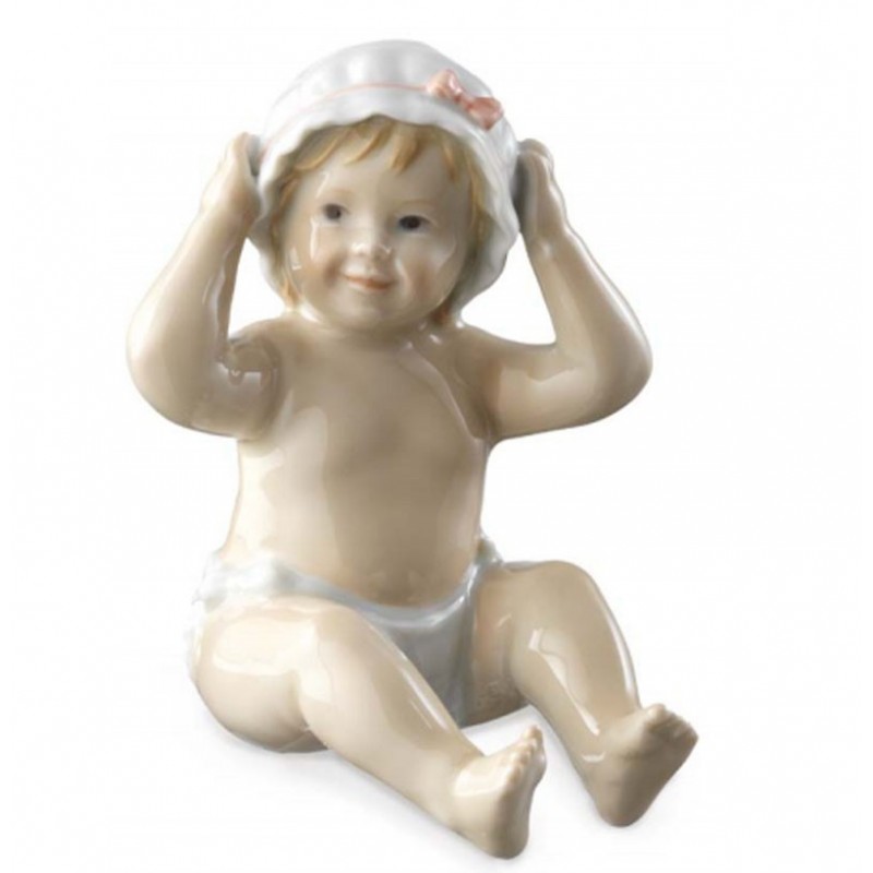 Royal Copenhagen Statuina Neonata con Cuffietta 1249247