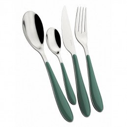 Bugatti Set Posate Colorate Gioia 24 Pz Verde Celadon