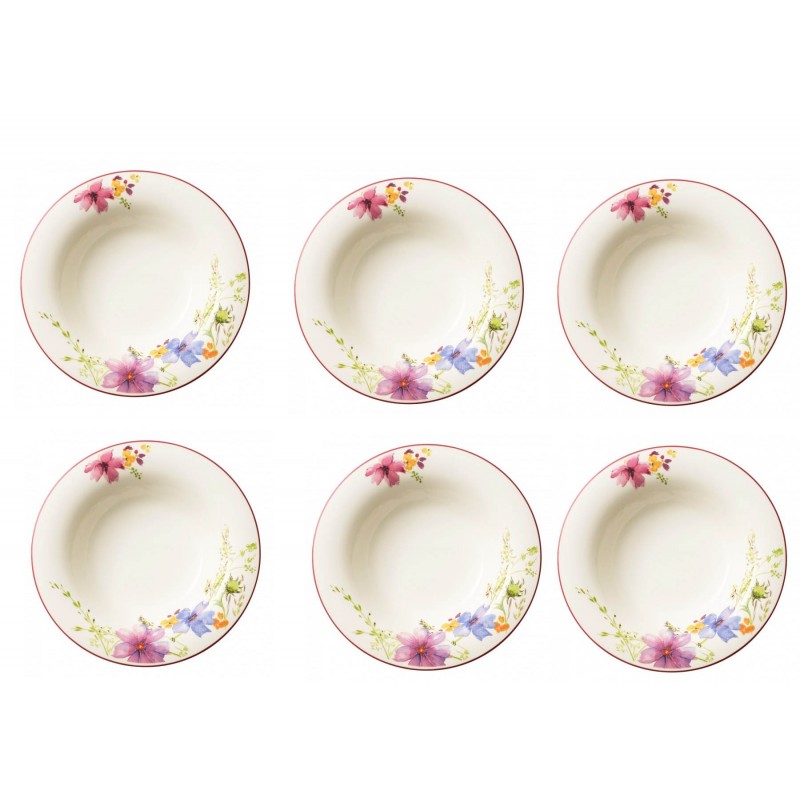 Villeroy & Boch Mariefleur Set 6 Piatti Fondi 23 cm