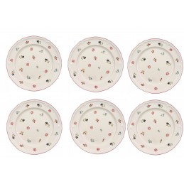 Villeroy & Boch Petite Fleur Set 6 Piatti Piani 26 cm