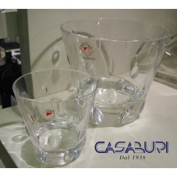 Colle Cristalleria Set 6 Bicchieri Liquore + Bottiglia Liquore