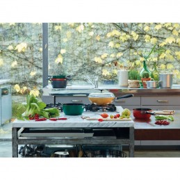 Sambonet Wok Antiaderente 28 cm Rosso 1965 Vintage Quarzo Nero