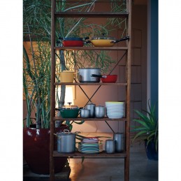 Sambonet Casseruola Alta 1 Manico 18 cm Rosso 1965 Vintage Quarzo Nero