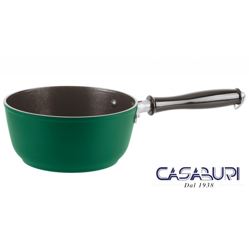 Sambonet Casseruola Alta 1 Manico 18 cm Verde 1965 Vintage Quarzo Nero