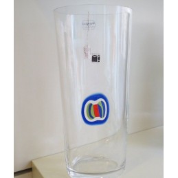 Carlo Moretti Vaso I Diversi Vetro di Murano H 32 cm
