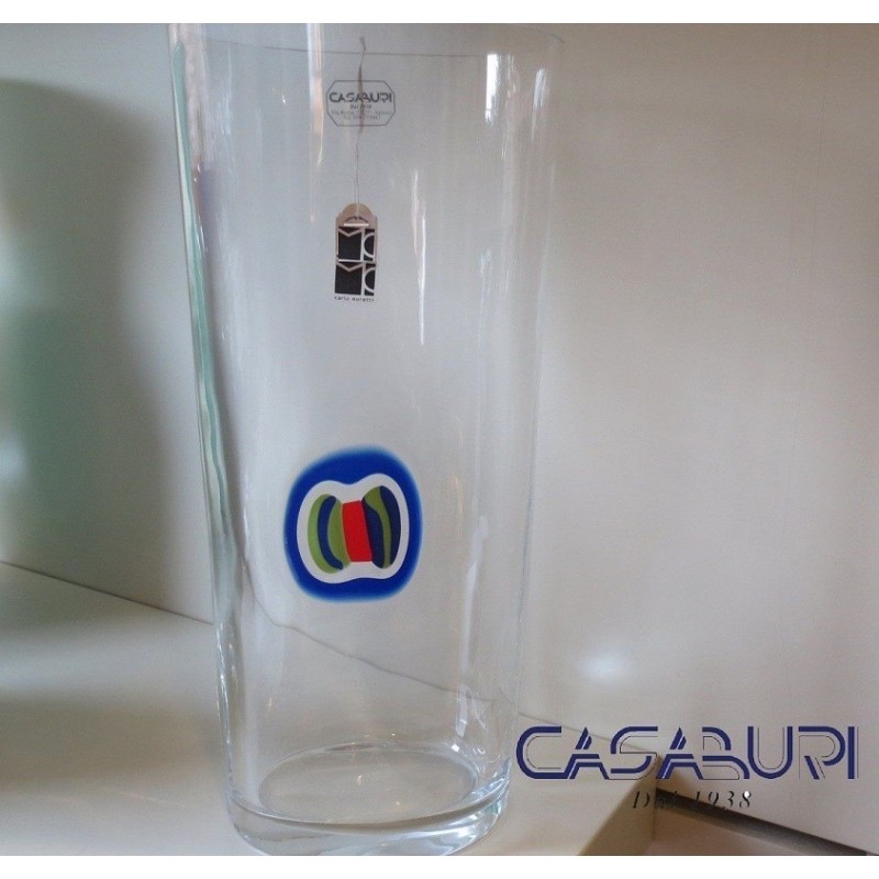 Carlo Moretti Vaso I Diversi Vetro di Murano H 32 cm