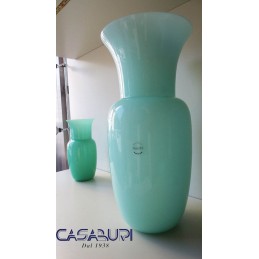 Nason Vaso Verde in Vetro di Murano H 33 cm