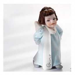 Sibania Angelo Rachel Statuina Manifattura Porcellana Vicentina