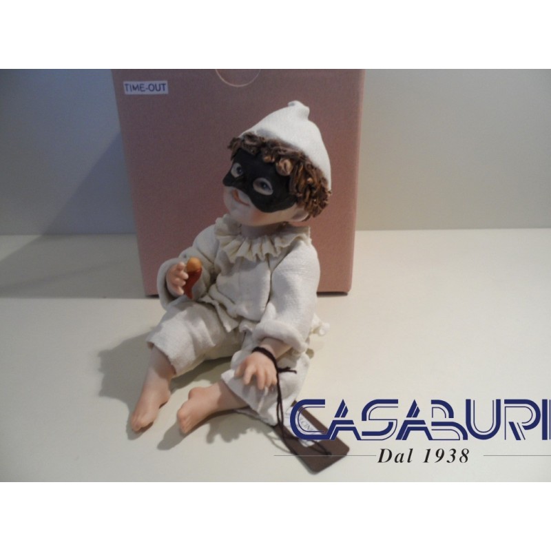 Sibania Pulcinella 33 Statuina Manifattura Porcellana Vicentina