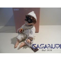 Sibania Pulcinella 33 Statuina Manifattura Porcellana Vicentina