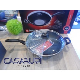Swiss Diamond Wok 32 cm con coperchio in vetro SD-61132-1D