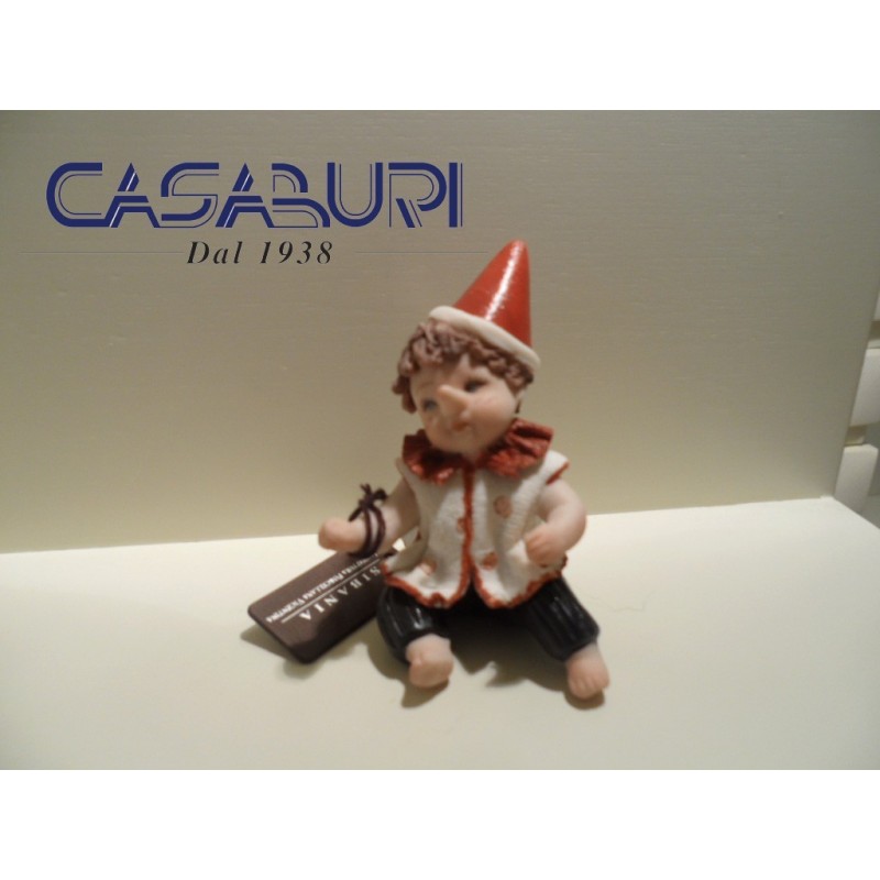 Sibania Pinocchio Mignon Statuina Manifattura Porcellana Vicentina