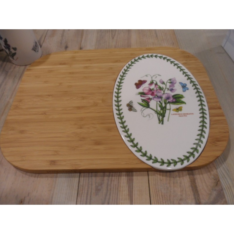 Portmeirion Botanic Garden Tagliere in Legno con Vassoio