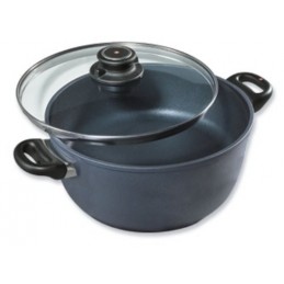 Swiss Diamond Tegame Alto 24 cm con coperchio per Induzione