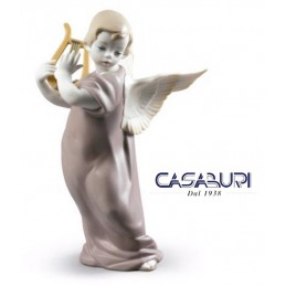 Lladrò Angel with Lyre 01009187 Figurine