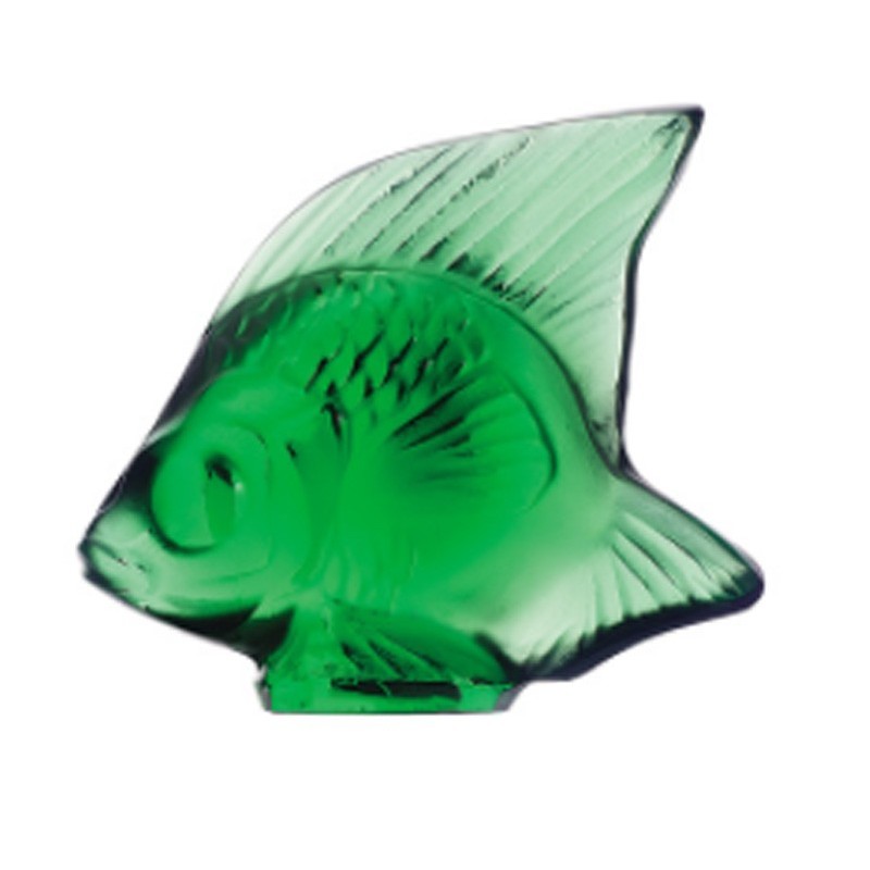 Lalique Pesce Verde Smeraldo Scultura Cristallo Ref. 3001000
