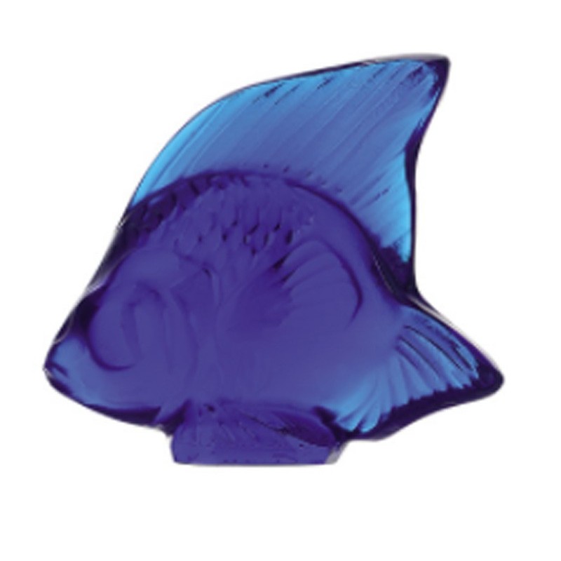 Lalique Pesce Cap-Ferrat Blue Scultura Cristallo Ref. 3002100