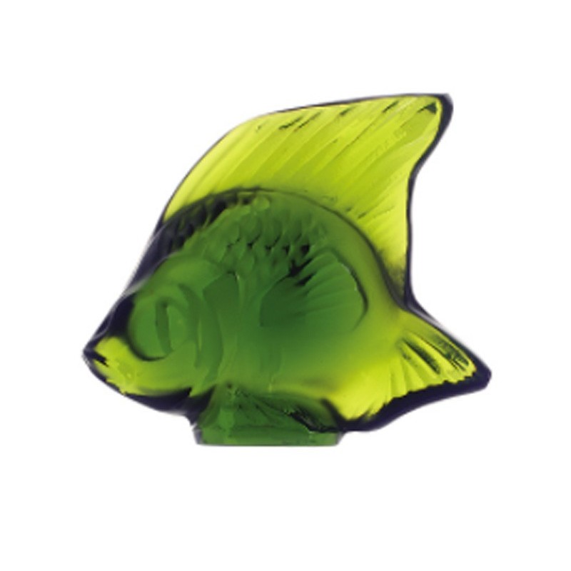 Lalique Pesce Verde Lime Scultura Cristallo Ref. 3000900