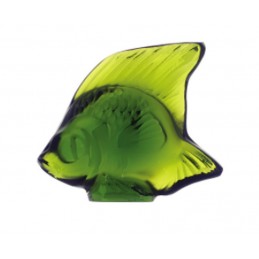 Lalique Pesce Verde Lime Scultura Cristallo Ref. 3000900