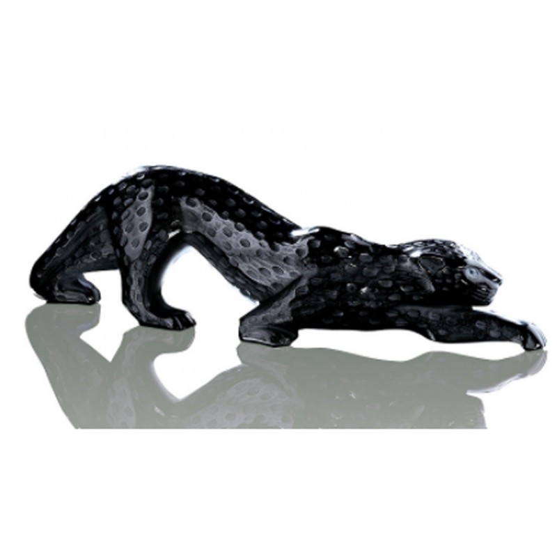 Lalique Pantera Zeila Scultura Cristallo Nero Ref. 1167100