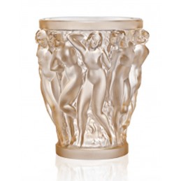Lalique Vaso Bacchantes Piccolo Cristallo Lustro Oro Ref. 10547600
